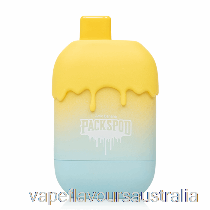 Vape Flavours Australia Packwood Packspod 5000 Disposable Banana Flambe (Arctic Banana)